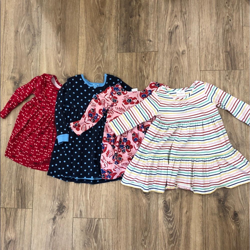 Hanna Andersson dresses, 4 long sleeve
